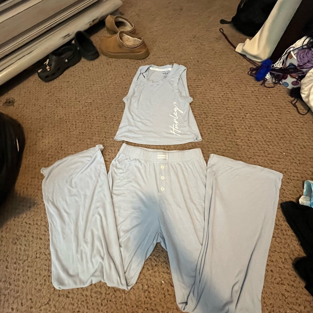 Hurley Women's Soft Blue Pajama Set